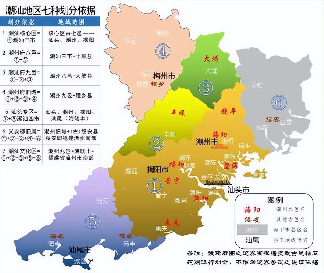 潮汕是哪个省的城市（潮汕地区究竟有哪些城市）