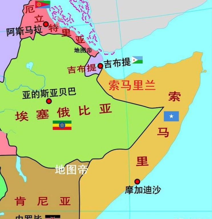 索马里位置地图（索马里的位置就在地图的哪里呢）